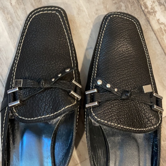 STUART WEITZMAN Slip Square Toe Kitten heel Mules - Picture 9 of 16